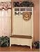 French Country Storage Hall Tree Entry Bench By Powell Furniture