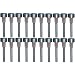 20 GARDEN SOLAR POWERED STAINLESS STEEL POST LIGHTS NEW