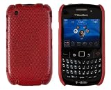 Hard Snake Skin Case for BlackBerry Curve 8520 / 8530 / 9300 – Red