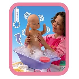 Huggy My Real Baby and Bath