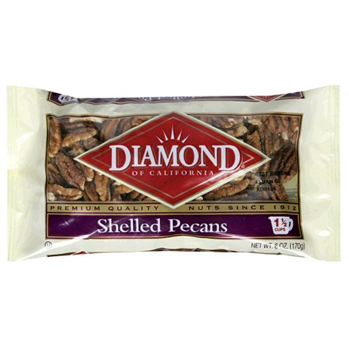 Diamond Shelled Pecans, 6-Ounce Bags (Pack of 4)