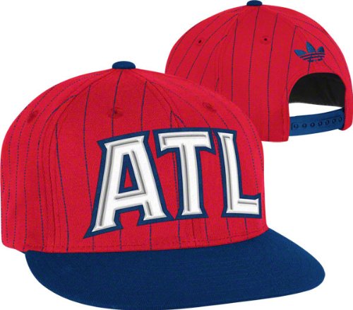 Atlanta Hawks adidas Originals Red Buzzer-Beater Flat Brim Snapback Adjustable Hat
