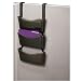 Rubbermaid 65996 Unbreakable three-pocket wall file set & hangers, letter/a4 size, smoke/black