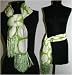 Fantastic Large 100% Silk Scarf Monotone Poka Dot. A silk oblong.