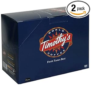 Timothy World Coffee Midnight Magic 24-Count K-Cups for Keurig Brewers (Pack of 2)