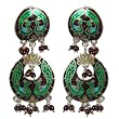 Love Gifts Enamelled Silver Earrings 2 inches