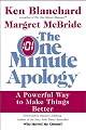 The One Minute Apology (One Minute Manager)