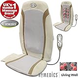 HoMedics® Luxury Gel Shiatsu Heat Back Relaxing Massage Chair Seat Cushion with Technogel & Remote Control (Multi Function)