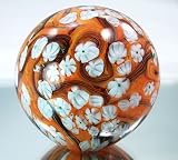 Murano Design Glass Art Rainbow Millefiori Paperweight PW-1071