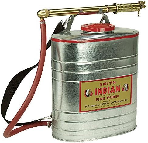 Smith Galvanized Steel Fire Pump - 5-Gallon Capacity, Dual-Action Nozzle, Model# 179014-1