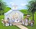 Sylvanian Families Wedding Chapel with Bride and Groom