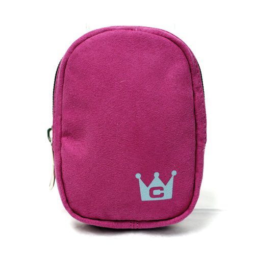 Nikon Coolpix S560 Carrying CaseCrown Simply Camera Case in Faux Suede (Hot Pink)