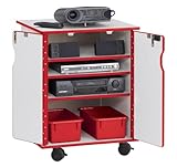 Presentation Cart - Lockable - Yellow - School & Play Furniture