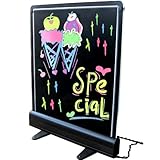 LED Fluorescent Illuminated Writing Menu Neon Board Signs Neon Eraser Board