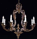 LAMPS BEAUTIFUL Classic Traditional Bronze Louis XV Style Eight Light Chandelier by Savoy House--Excellent customer service--see our feedback.