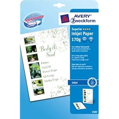 Avery Zweckform, 2589, Papier, 25 Blatt, f�r Dekorationen, Werbung etc., beidseitige Beschichtung (Druck auf beiden Seiten m�glich), A3, 170g