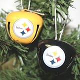 Pittsburgh Steelers NFL 4-Pack Holiday Bell Ornaments