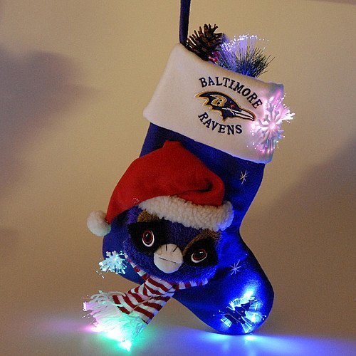 Baltimore Ravens Mascot Fiber Optic Stocking