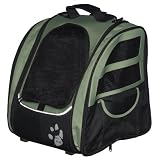 Pet Supplies : Pet Gear I-GO2 Traveler Roller Backpack, Sage