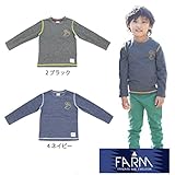 【SiShuNon/FARM】ワイルドバックTシャツ ファーム ワイルド バック 長袖Tシャツ 90 2 ブラック