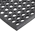 Durable Corporation Workstation Light Anti-Fatigue Mat, 36" Width x 60" Length x 0.5" Thickness, Black