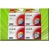 Multipack 10 Tintenpatronen Epson STYLUS C64, C66, C84, C86, CX3600, CX3650, CX6400, CX6600, alternativ zu T044140 schwarz, T044240 cyan, T044340 magenta und T044440 yellow.