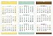 2017 Wall Calendar, 3 month view, 13
