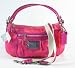 Coach Signature Poppy Op Art Groovy Shoulder Bag Purse 14562 Melon Magenta