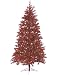 7.5' Sparkling Ruby Pre-Lit Laser Tinsel Artificial Christmas Tree - Ruby Lights