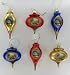 Thomas Kinkade Finial Christmas Ornament Set of 6
