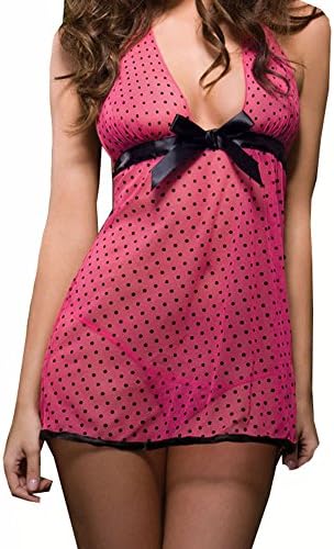 Fedo SQ3 Sexy Lingerie Perspective Nightgown Hot Adult Pajamas Dress Gown
