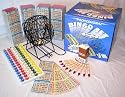 Complete Bingo Game Kit with Professional Bingo Cage, Balls, Paper, No-mess Heavy Duty Jumbo Markers, Operation Instructions and Outstanding Patented Game Play Options!