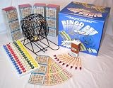 Complete Bingo Game Kit with Professional Bingo Cage, Balls, Paper, No-mess Heavy Duty Jumbo Markers, Operation Instructions and Outstanding Patented Game Play Options!