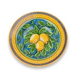 Handmade Limone Ceramic Pasta Bowl from Italy