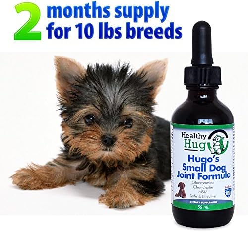 Glucosamine for Small Dogs Provides Fast Pain Relief and Maximum Mobility for Hip and Joint Health, Liquid Glucosamine at an early age can help prevent arthritis, slow its advances and reduce pain.