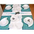 Tafelservice wei� Bologna 30tlg. Geschirr aus Porzellan f�r 6 Personen Speiseservice neu Tafelgeschirr - Tinas Collection - Das etwas andere Design