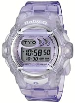  Casio Women's Baby-G Purple Jelly Shock Resistant Sports Watch #BG169-6V