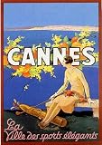 518R0R9MA6L. SL160  Cannes La Ville Des Sports Elegants, Art Poster