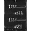 TRIPLE HEART PRETZEL Valentine Candy Mold chocolate