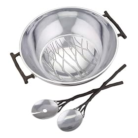 Lenox Park City Salad Bowl with Servers by Lenox