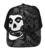 The Misfits Punk Rock Danzig Skull Logo Stretch Flex Cap Hat