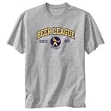 T-Shirt Heather Gray  Beer League Softball  Sports