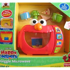 Elmo Happy Helpers Giggle Microwave w 5 Food Pieces and Fun Talking Sounds (2009 Sesame... by Sesame Street Happy Helpers Giggle Microwave