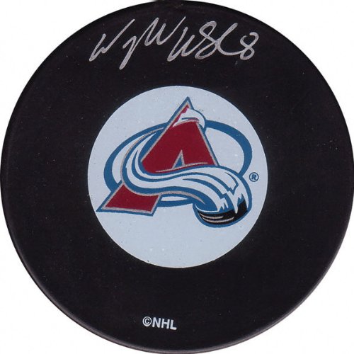 Buy Wojtek Wolski Colorado Avalanche Autographed Hockey Puck by Frozen Pond