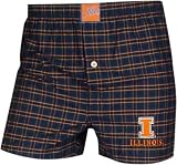 Illinois Fighting Illini D-1 Plaid Boxer Short