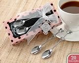 Silver Chrome Demitasse Spoons in Personality Box 20 styles colors Set of 4 (Set of 12) - Baby Showe