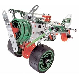 Erector Multi Model 10 Model Set - Green Airplane by Erector