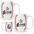 Houston Astros MLB 2pc Ceramic Gameball Mug Set - Primary Logo by Great American Products