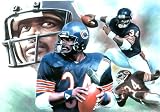 Chicago Bears (Walter Payton) Sports Poster Print - 17x11