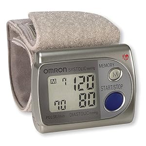 Omron HEM-609 Portable Wrist Blood Pressure Monitor with IntelliSense